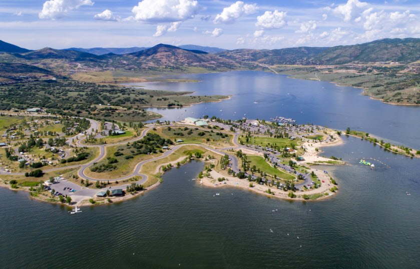 Jordanelle Reservoir, Utah, USA